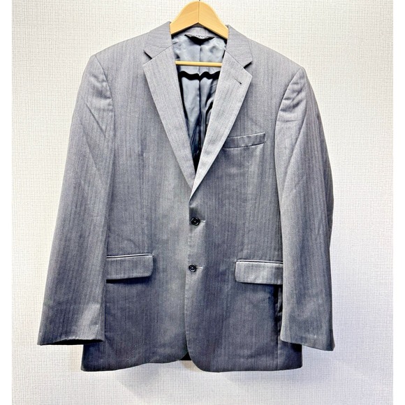 Jos. A. Bank Other - Jos. A. Bank Blazer Mens 42L Grey Wool Herringbone Tailored Signature Collection